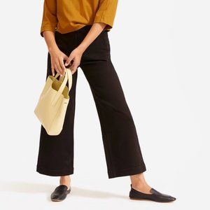 Everlane wide leg crop pant, black, size 2